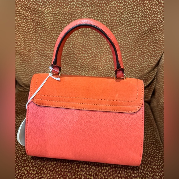 See By Chloe Coral Joan Leather Suede Top Handle Shoulder Bag - Picture 2 of 9